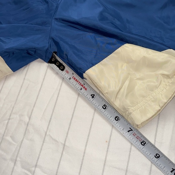 Jordan Blue and Cream Swim Trunks, Elastic Waistband Essential Woven Shorts L - Picture 7 of 12